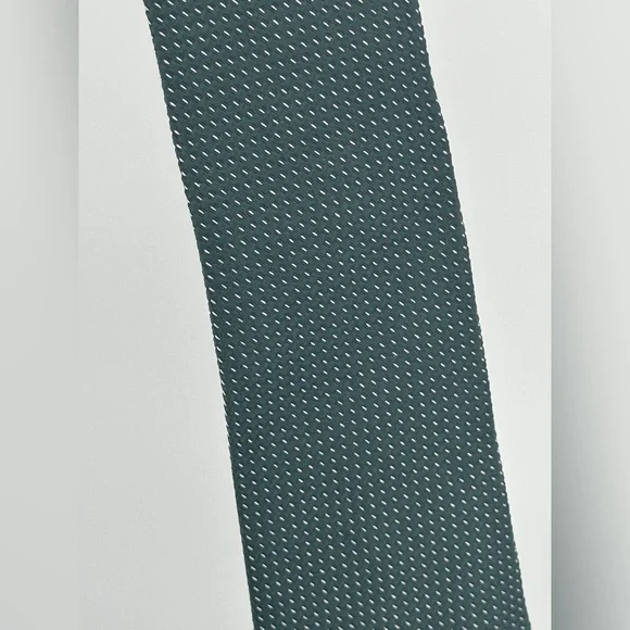 Valentino green black pattern silk tie